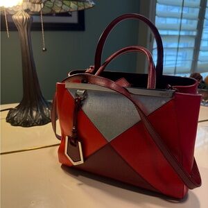 Fendi Rare Colorway Petite 2Jours 2 Way Bag with Tags
